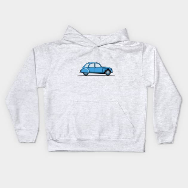 Citroen 2CV Kids Hoodie by JingleSnitch